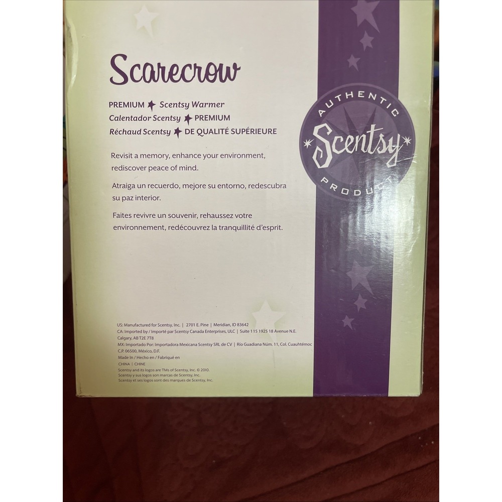 Scentsy Scarecrow Premium Warmer Full Size Retired Fall‎ Halloween Thanksgiving
